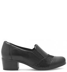 Półbuty na obcasie Go Soft czarne