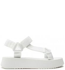 Sandały Calvin Klein Jeans białe damskie