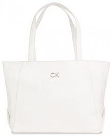 Torebka shopperka Calvin Klein biała