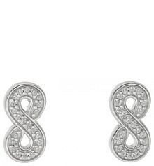 Kolczyki Fossil srebrne