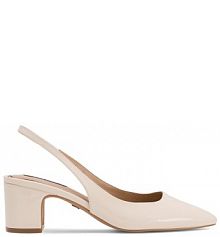 Sandały na obcasie Nine West białe