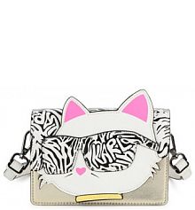 Torebka listonoszka Karl Lagerfeld Kids biała