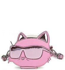 Torebka listonoszka Karl Lagerfeld Kids różowa