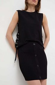 Spódnica mini Silvian Heach  czarna GPP24179MG