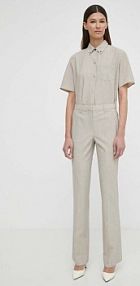 Spodnie eleganckie Theory  beżowe damskie N1001212