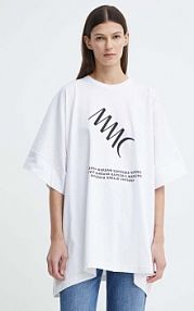 T-shirt MMC STUDIO  biały damski OVERSIZELOGO.