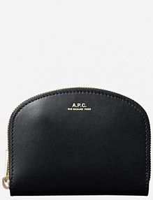 Portfel A.P.C.  czarny damski PXAWV.F63219