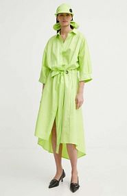 Sukienka midi MMC STUDIO  zielona FELIA.DRESS