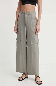 Spodnie eleganckie Aeron  szare damskie RSPA282475