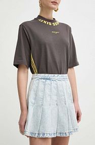 Spódnica mini Silvian Heach  niebieska GPP24078MG