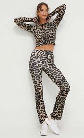 Spodnie eleganckie P.E Nation  beżowe damskie 241G027