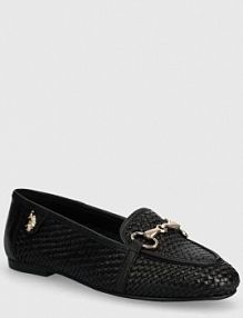 Mokasyny U.S. Polo Assn.  czarne damskie CHERY001W.4L1