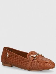 Mokasyny U.S. Polo Assn.  brązowe damskie CHERY001W.4L1