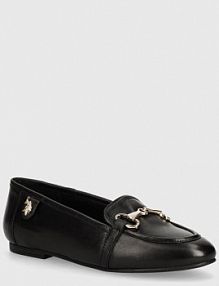 Mokasyny U.S. Polo Assn.  czarne damskie CHERY001W.4L2