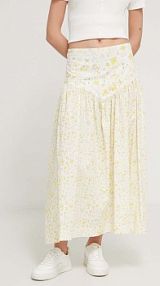 Spódnica maxi Desigual  żółta 24SWFW10