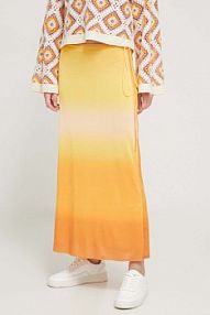 Spódnica midi Desigual  żółta 24SWFK02