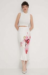 Spódnica maxi Desigual  beżowa 24SWFW18