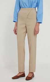 Spodnie eleganckie Emporio Armani  beżowe damskie E3NP29.F2008