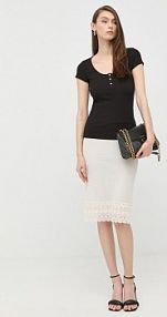 T-shirt Guess  czarny damski W2YP24.KBCO2