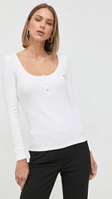 Longsleeve Guess  biały damski W2YP46.KBCO2