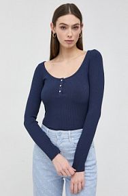 Longsleeve Guess  granatowy damski W2YP46.KBCO2