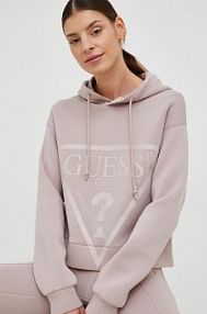 Bluza przez głowę Guess  różowa V2YQ08.K7UW2