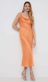 Sukienka maxi Guess  pomarańczowa W3GK85.WD8G2