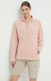 Bluza rozpinana Jack Wolfskin  różowa damska 1711391