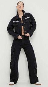 Kurtka jeansowe Karl Kani  czarna damska 6187090