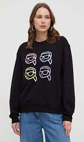 Bluza przez głowę Karl Lagerfeld  czarna 241W1801