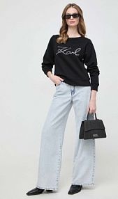 Jeansy Karl Lagerfeld  niebieskie damskie 241W1101