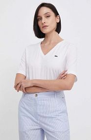 T-shirt Lacoste  biały damski TF7300