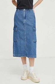Spódnica midi Levi's  niebieska A7539