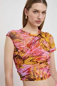 T-shirt pinko  multicolor damski 103094.A1OB