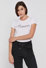 T-shirt Armani Exchange  biały damski 8NYT91.YJG3Z.