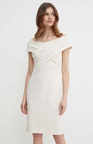 Sukienka mini Lauren Ralph Lauren  beżowa 253936390