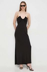 Sukienka midi MICHAEL Michael Kors  czarna MS482CLAPQ