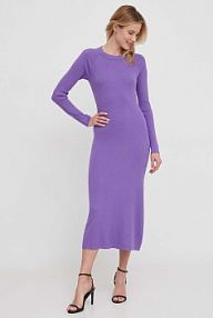 Sukienka maxi Sisley  fioletowa 1B7YMV00M