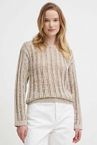 Sweter Sisley  beżowy damski 1ZPJM104T