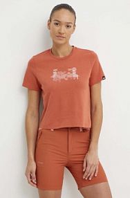 T-shirt mammut  czerwony damski 1017.05171