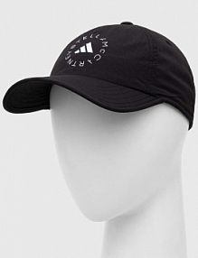 Czapka z daszkiem adidas by stella mccartney  czarna damska HS3379