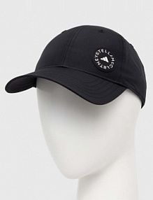 Czapka z daszkiem adidas by stella mccartney  czarna damska IP0394