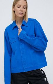 Kurtka jeansowe adidas Originals  niebieska damska IU2460