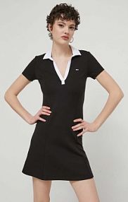 Sukienka mini Tommy Jeans  czarna DW0DW17937