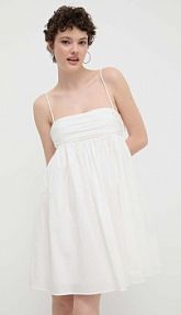 Sukienka mini HUGO  beżowa 50510433