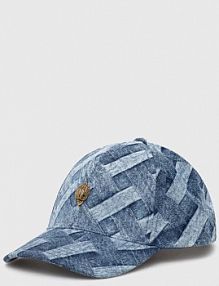 Czapka z daszkiem Kurt Geiger London  niebieska damska 2094388609