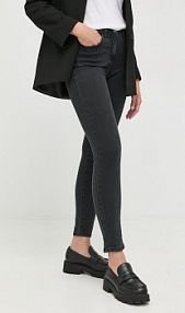 Jeansy PATRIZIA PEPE  czarne damskie CP0509.D1HIN