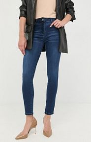 Jeansy PATRIZIA PEPE  granatowe damskie CP0509.D1HIB