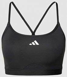 Stanik z nadrukiem z logo adidas Training czarny EAN IQ3388