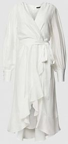 Sukienka koktajlowa z zakładką Swing biała EAN CK,MidiVolant1/1